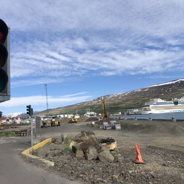 Akureyri : feu rouge en forme de coeur