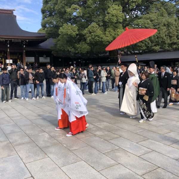 Tokyo - Temple Meiji-Jingu - mariage